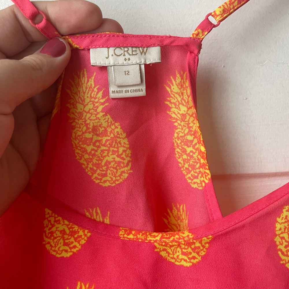 J Crew Pineapple Tank